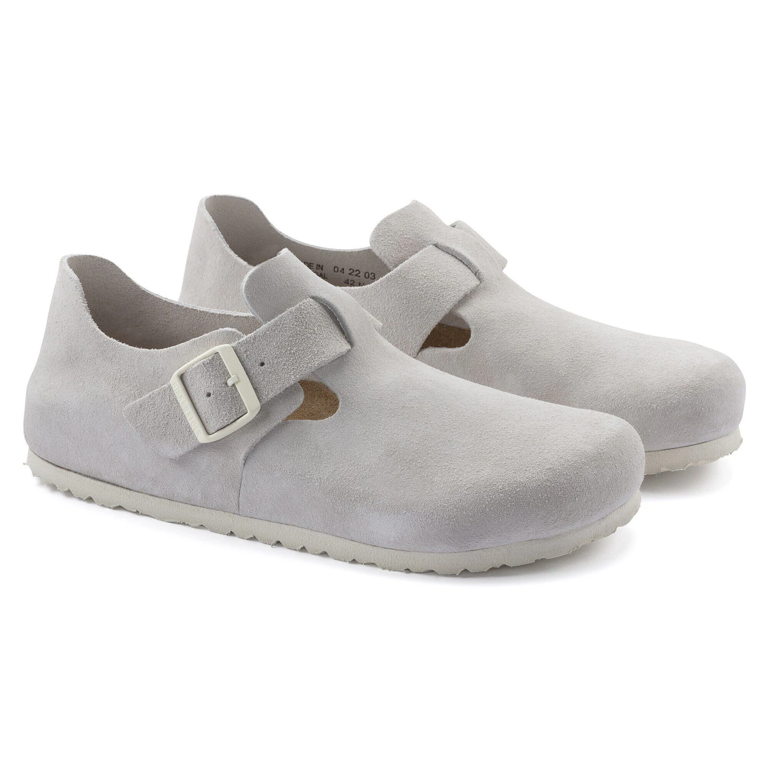 Birkenstock London Suede Leather Antique White 6 Birkenstock London Suede Leather Antique White - Image 6