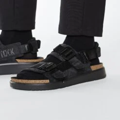 Birkenstock Shinjuku Leather-Textile Black 11 Birkenstock Shinjuku Leather-Textile Black -Birkenstock Sale Store 1024599 f closeup m