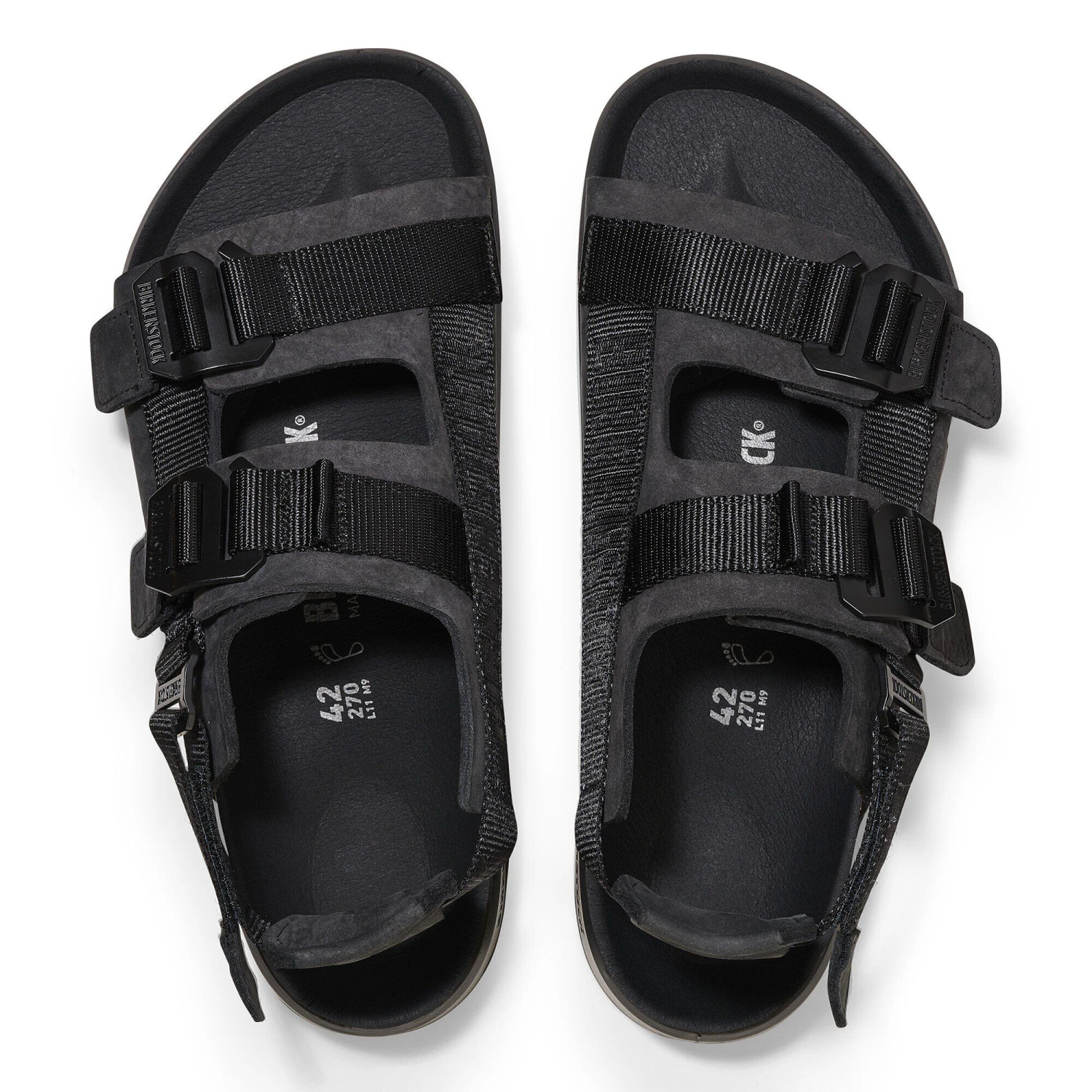 Birkenstock Shinjuku Leather-Textile Black 2 Birkenstock Shinjuku Leather-Textile Black - Image 2