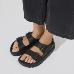 Milano Chunky Leather Black 11 Milano Chunky Leather Black -Birkenstock Sale Store 1024608 f closeup f