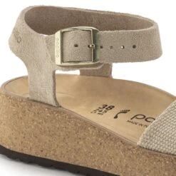 Glenda Suede Leather-Textile Sandcastle -Birkenstock Sale Store 1024615 detail 1