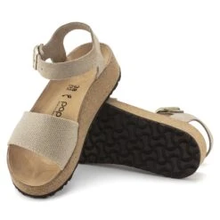Glenda Suede Leather-Textile Sandcastle -Birkenstock Sale Store 1024615 sole