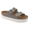 Arizona Flex Platform Nubuck Leather Dove Gray