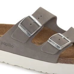 Arizona Flex Platform Nubuck Leather Dove Gray -Birkenstock Sale Store 1024625 detail 1
