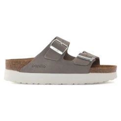 Arizona Flex Platform Nubuck Leather Dove Gray -Birkenstock Sale Store 1024625 side