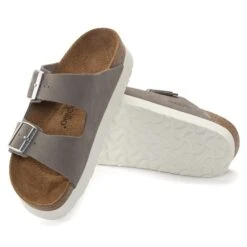 Arizona Flex Platform Nubuck Leather Dove Gray -Birkenstock Sale Store 1024625 sole