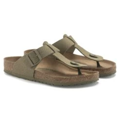 Birkenstock Medina Vegan Textile Faded Khaki -Birkenstock Sale Store 1024629 pair