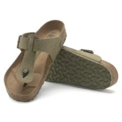 Birkenstock Medina Vegan Textile Faded Khaki -Birkenstock Sale Store 1024629 sole
