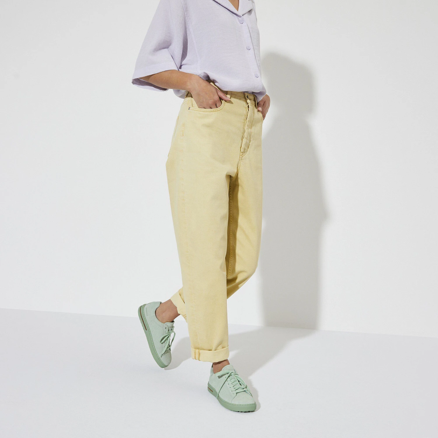 Birkenstock Bend Low Suede Embossed Matcha 7 Birkenstock Bend Low Suede Embossed Matcha - Image 7