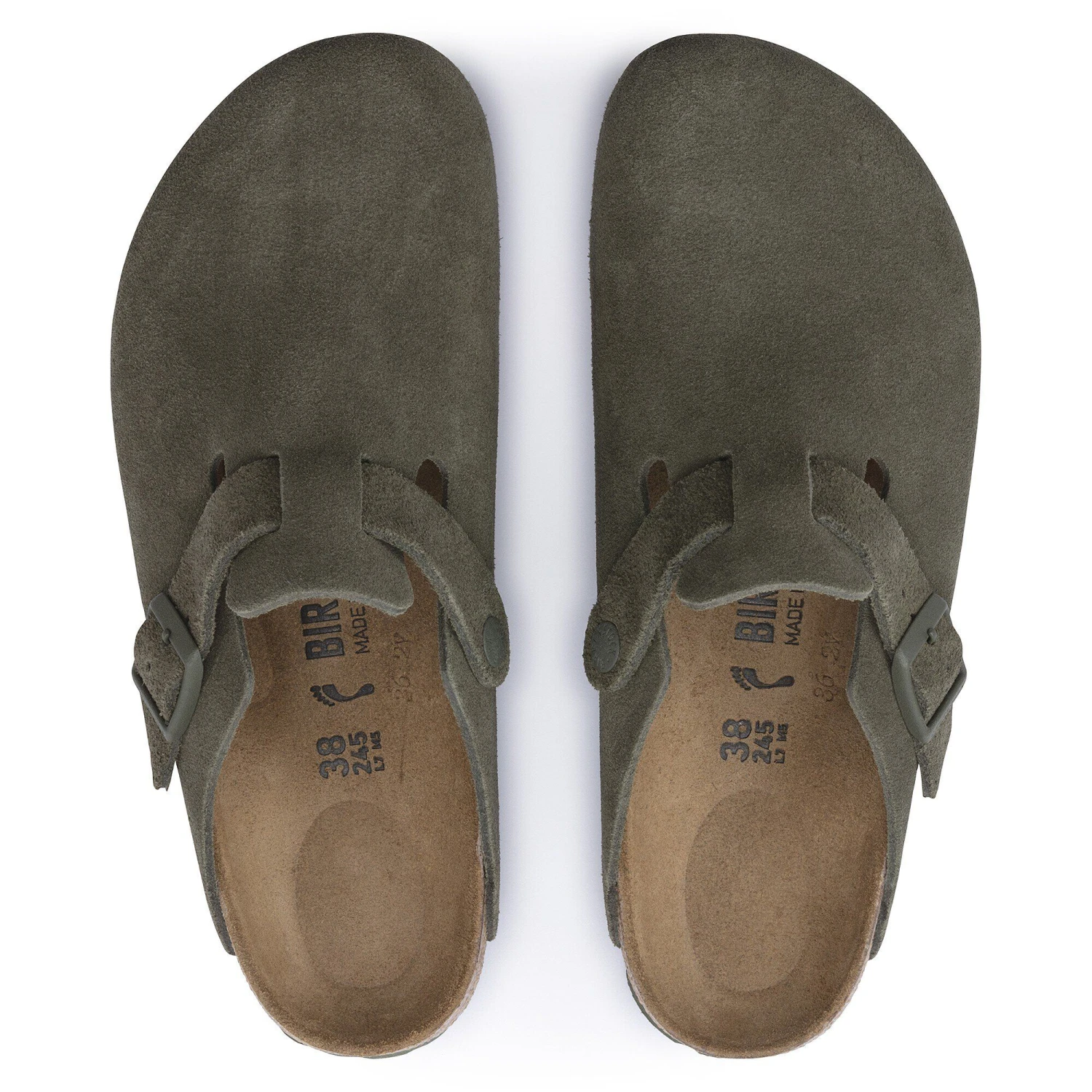 Birkenstock Boston Suede Leather Thyme 3 Birkenstock Boston Suede Leather Thyme - Image 3