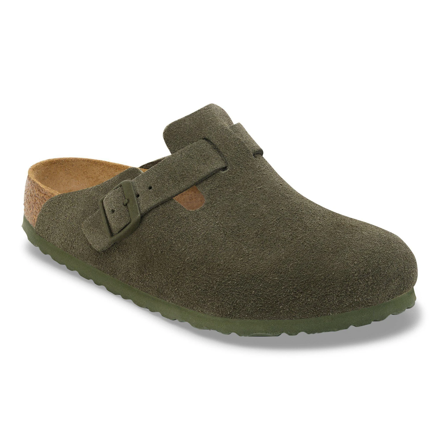 Birkenstock Boston Suede Leather Thyme 2 Birkenstock Boston Suede Leather Thyme - Image 2