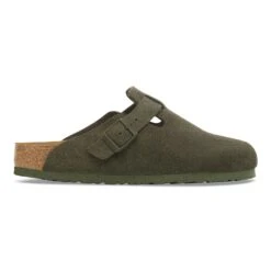 Birkenstock Boston Suede Leather Thyme 17 Birkenstock Boston Suede Leather Thyme -Birkenstock Sale Store 1024721 side