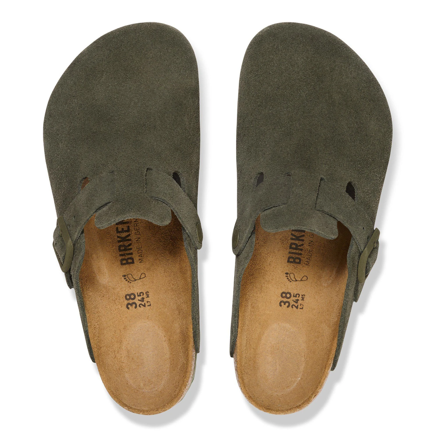 Birkenstock Boston Suede Leather Thyme 4 Birkenstock Boston Suede Leather Thyme - Image 4