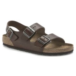 Birkenstock Milano Leather Vintage Wood Roast