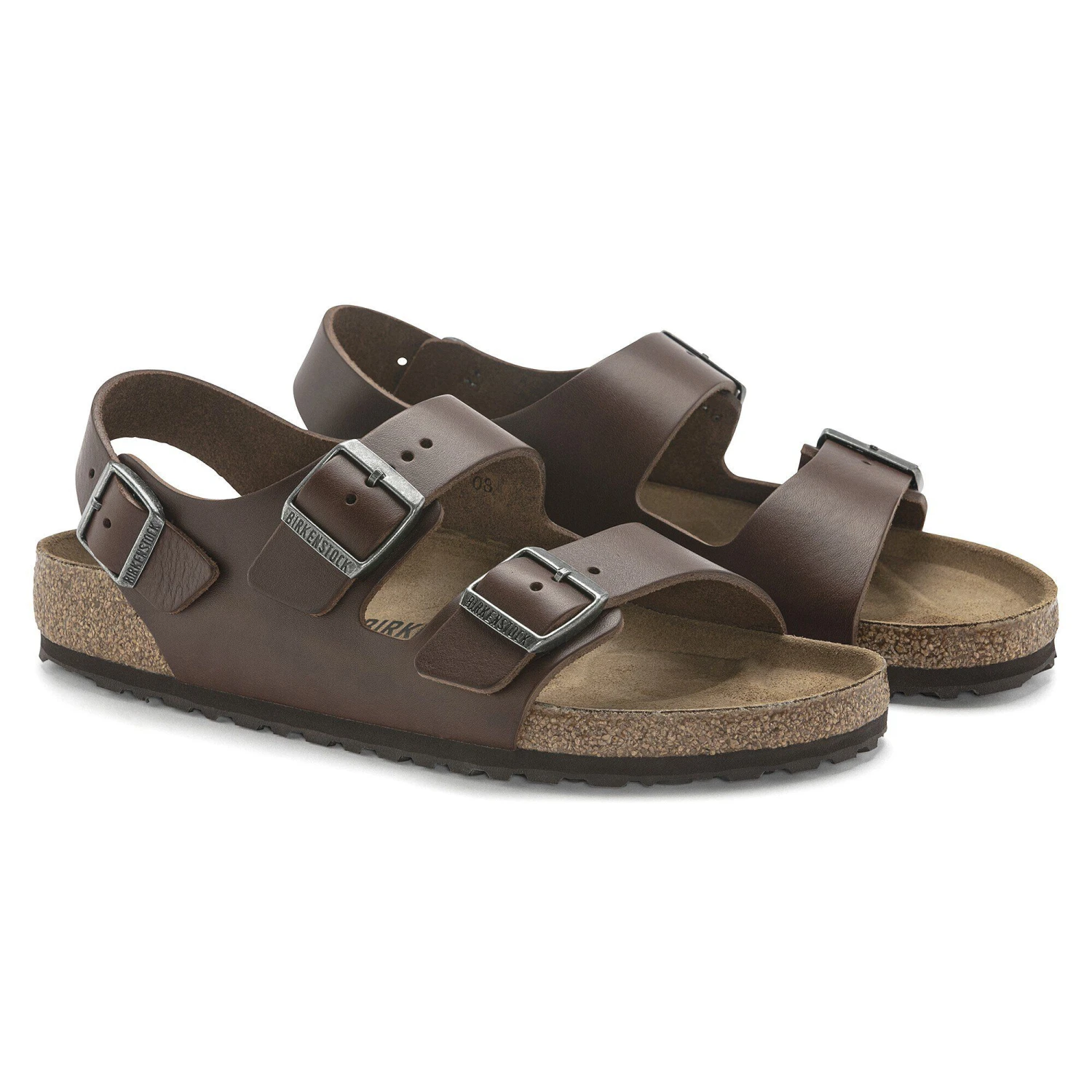 Birkenstock Milano Leather Vintage Wood Roast 4 Birkenstock Milano Leather Vintage Wood Roast - Image 4