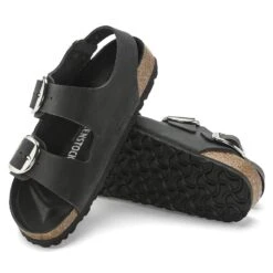 Birkenstock Milano Big Buckle Oiled Leather Black -Birkenstock Sale Store 1024943 sole