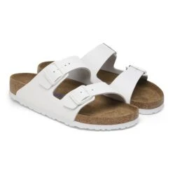 Birkenstock Arizona Soft Footbed Leather White -Birkenstock Sale Store 1024945 pair