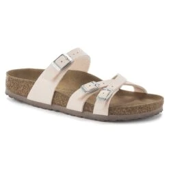 Birkenstock Franca Vegan Birkibuc Light Rose