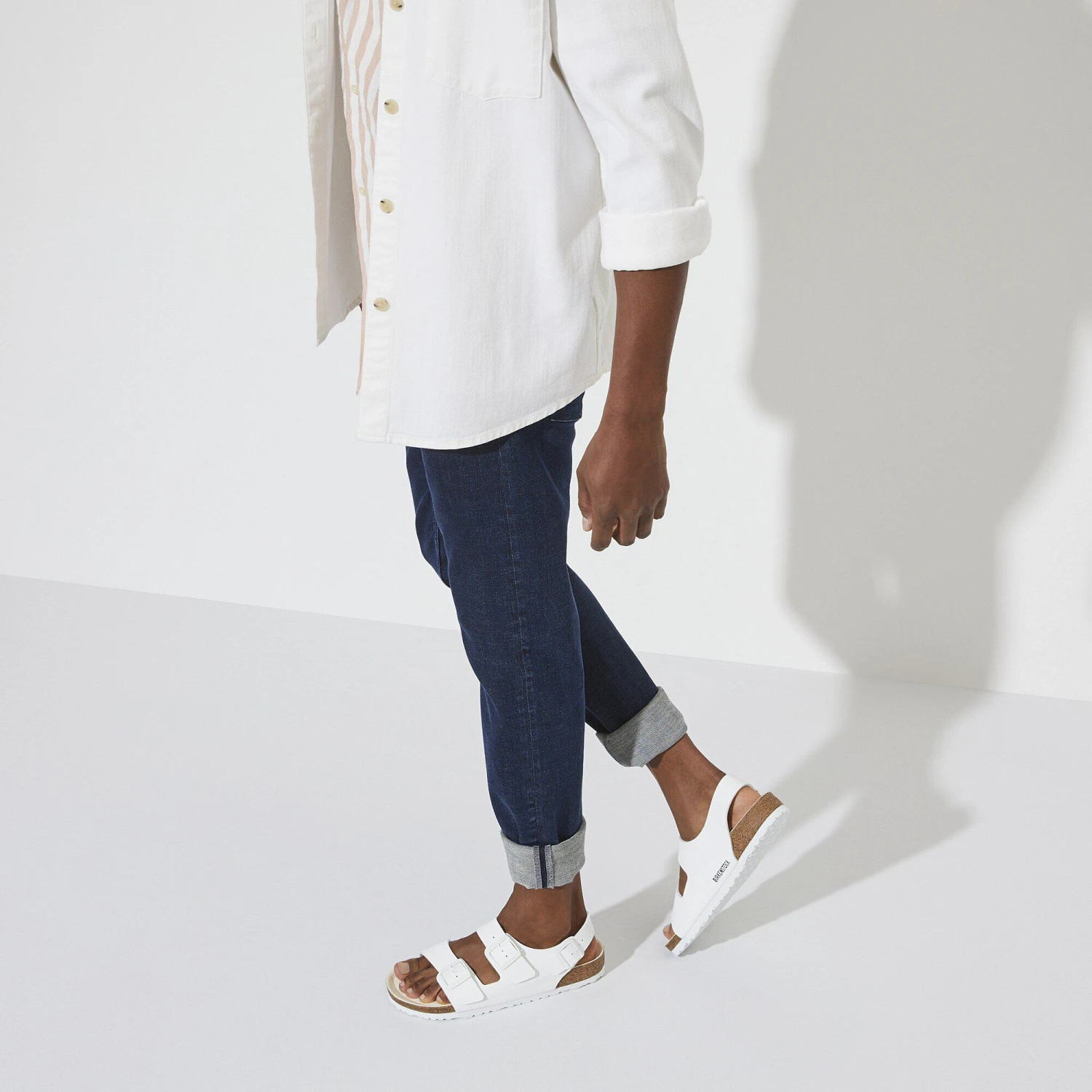 Birkenstock Milano Vegan Birko-Flor Triples White 8 Birkenstock Milano Vegan Birko-Flor Triples White - Image 8