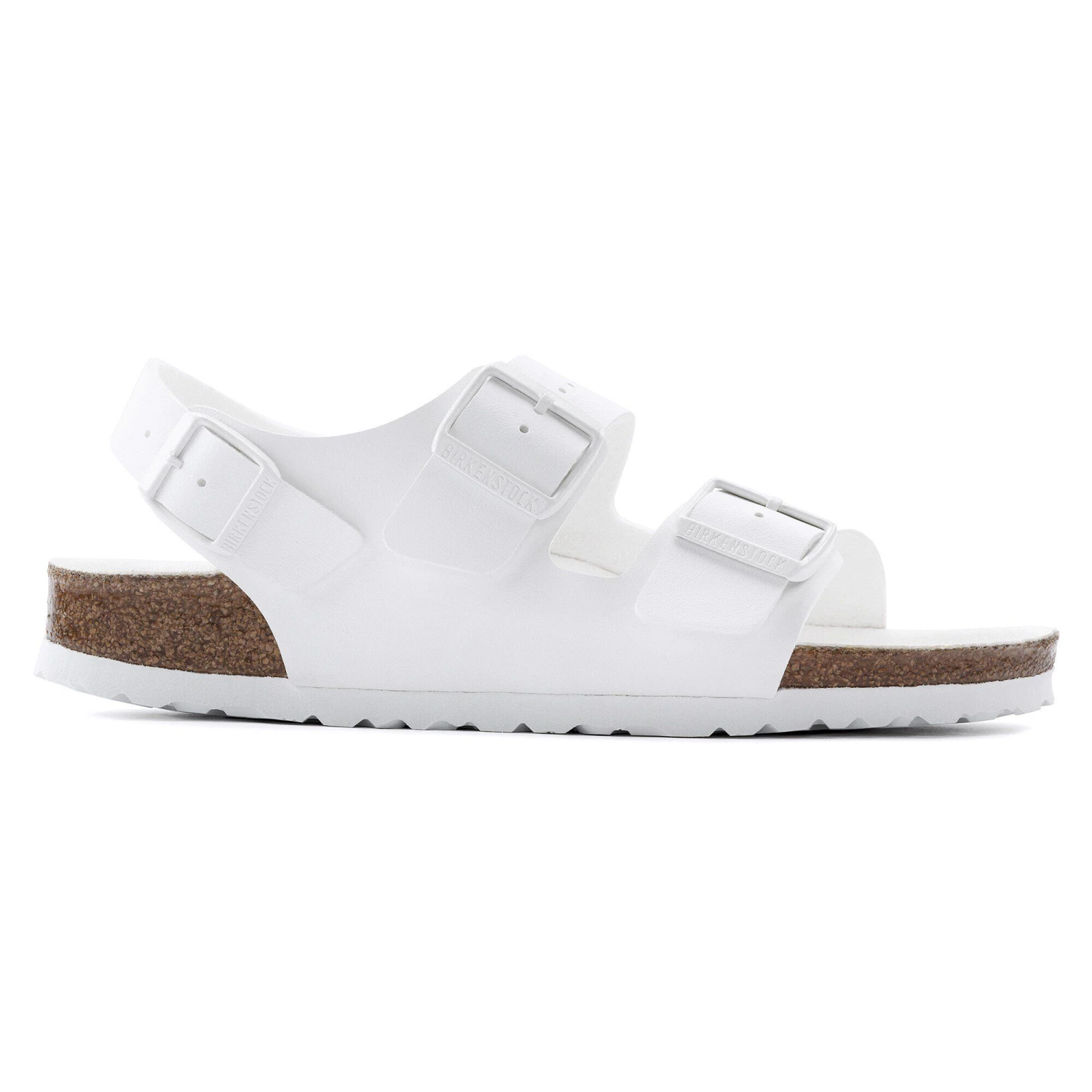 Birkenstock Milano Vegan Birko-Flor Triples White 3 Birkenstock Milano Vegan Birko-Flor Triples White - Image 3