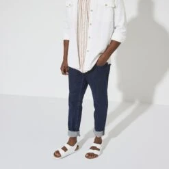 Birkenstock Milano Leather White -Birkenstock Sale Store 1024988 f look m