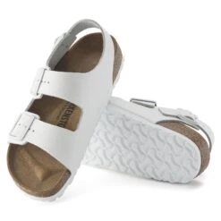 Birkenstock Milano Leather White -Birkenstock Sale Store 1024988 sole