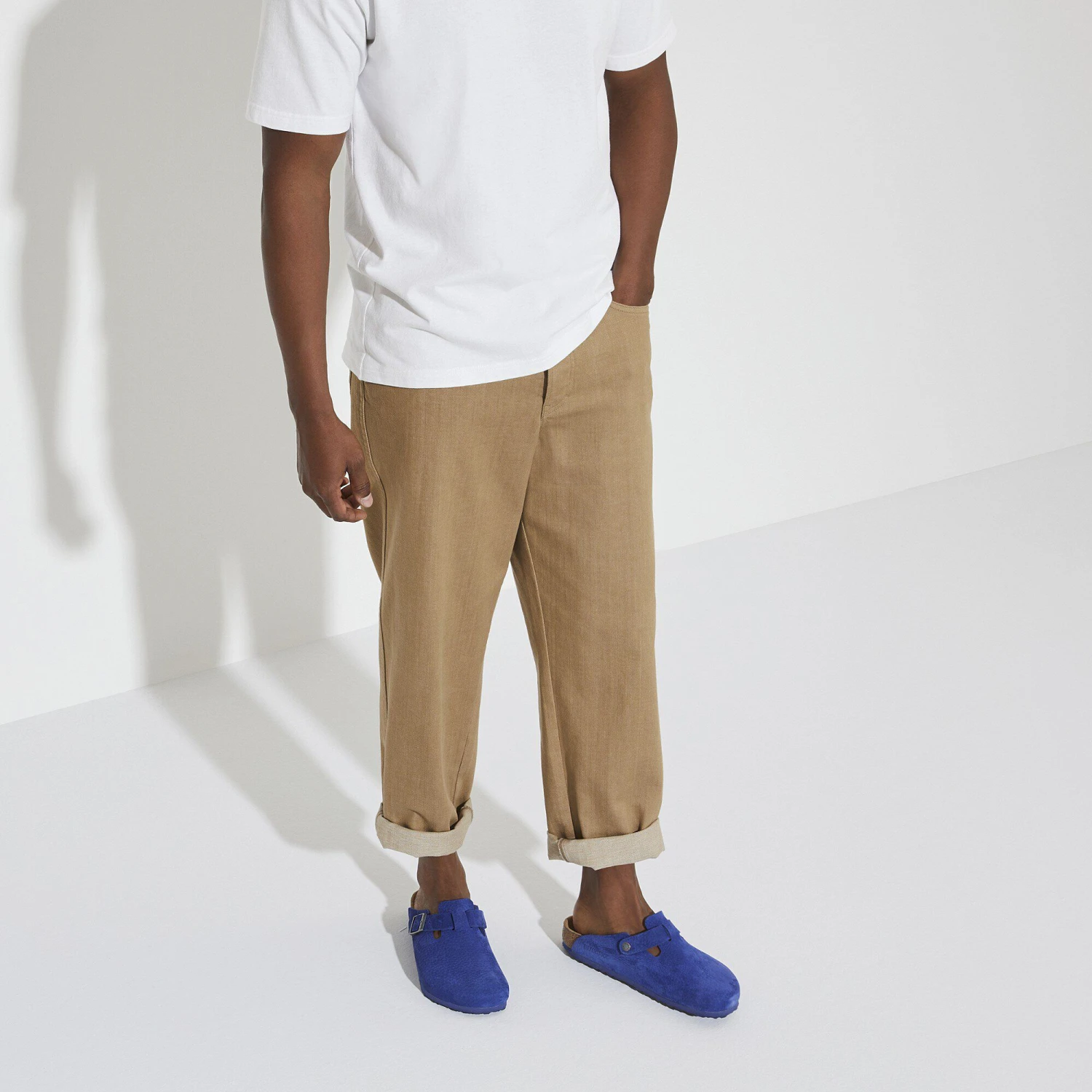 Birkenstock Boston Nubuck Leather Indigo Blue 6 Birkenstock Boston Nubuck Leather Indigo Blue - Image 6