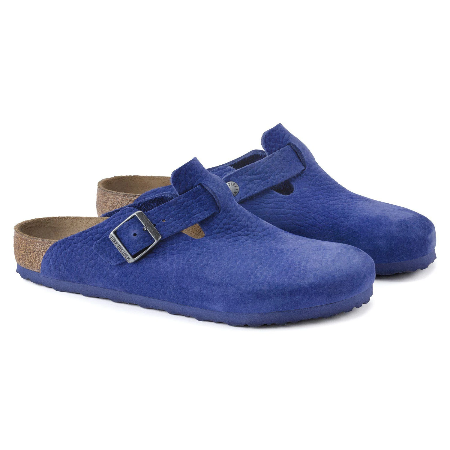 Birkenstock Boston Nubuck Leather Indigo Blue 7 Birkenstock Boston Nubuck Leather Indigo Blue - Image 7