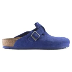 Birkenstock Boston Nubuck Leather Indigo Blue 9 Birkenstock Boston Nubuck Leather Indigo Blue -Birkenstock Sale Store 1025020 side