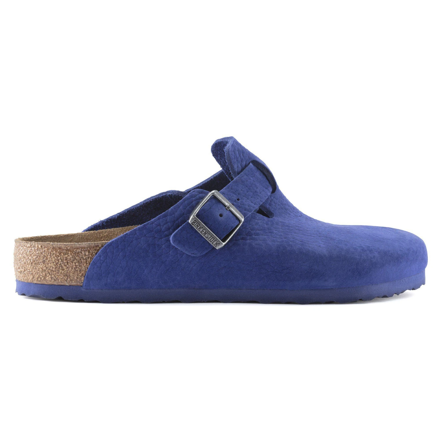 Birkenstock Boston Nubuck Leather Indigo Blue 3 Birkenstock Boston Nubuck Leather Indigo Blue - Image 3