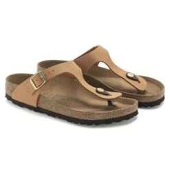 Birkenstock Gizeh Vegan Birkibuc Pecan -Birkenstock Sale Store 1025049 pair