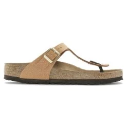 Birkenstock Gizeh Vegan Birkibuc Pecan -Birkenstock Sale Store 1025049 side