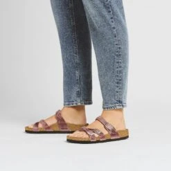 Birkenstock Franca Braided Oiled Leather Lavender 11 Birkenstock Franca Braided Oiled Leather Lavender -Birkenstock Sale Store 1025073 f look f