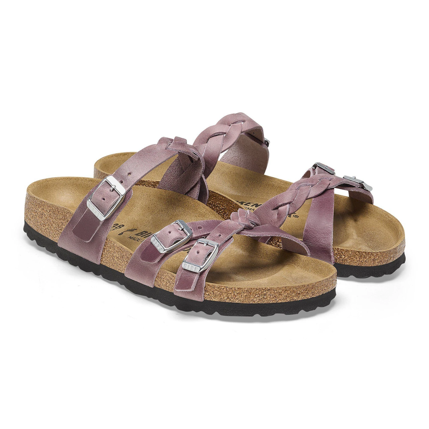 Birkenstock Franca Braided Oiled Leather Lavender 5 Birkenstock Franca Braided Oiled Leather Lavender - Image 5