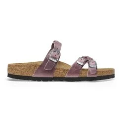 Birkenstock Franca Braided Oiled Leather Lavender 10 Birkenstock Franca Braided Oiled Leather Lavender -Birkenstock Sale Store 1025073 side