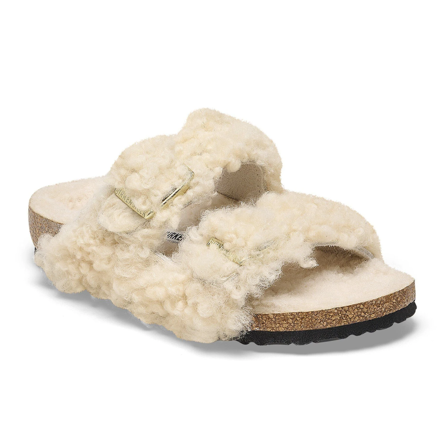 Birkenstock Arizona Kids Shearling Teddy Eggshell 1 Birkenstock Arizona Kids Shearling Teddy Eggshell