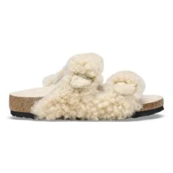 Birkenstock Arizona Kids Shearling Teddy Eggshell 8 Birkenstock Arizona Kids Shearling Teddy Eggshell -Birkenstock Sale Store 1025126 side