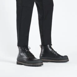 Birkenstock Prescott Lace Men Oiled Leather Black -Birkenstock Sale Store 1025166 f look m