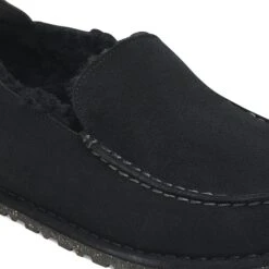 Birkenstock Utti Shearling Suede Leather Black -Birkenstock Sale Store 1025176 detail 1