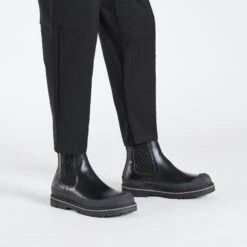 Birkenstock Prescott Slip On Men Oiled Leather Black -Birkenstock Sale Store 1025206 f look m