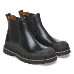 Birkenstock Prescott Slip On Men Oiled Leather Black -Birkenstock Sale Store 1025206 pair