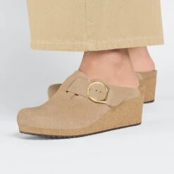 Fanny Ring-Buckle Suede Leather Warm Sand 15 Fanny Ring-Buckle Suede Leather Warm Sand -Birkenstock Sale Store 1025278 f closeup f