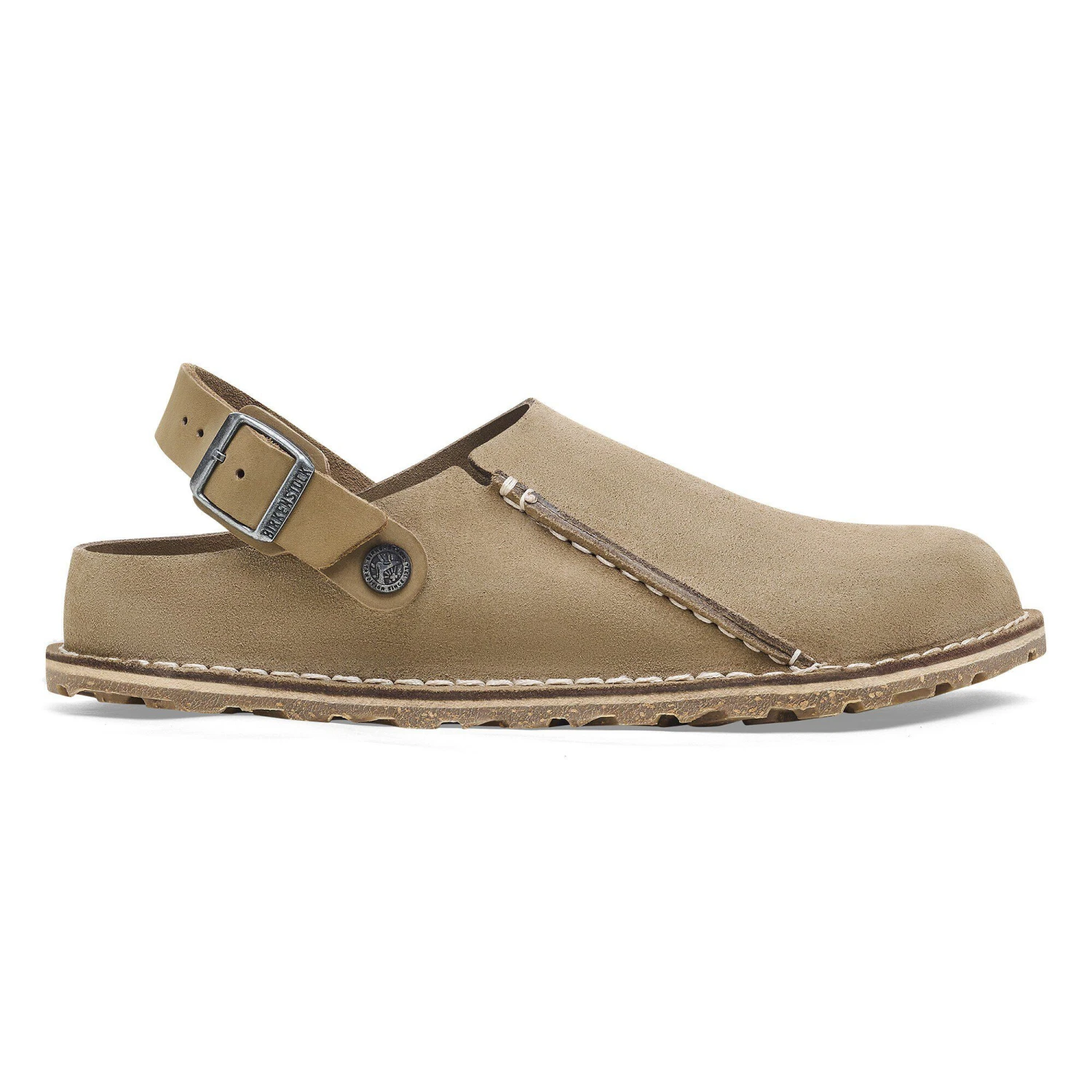 Birkenstock Lutry Premium Suede Suede Leather Gray Taupe 3 Birkenstock Lutry Premium Suede Suede Leather Gray Taupe - Image 3