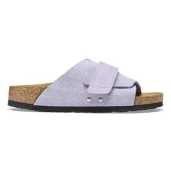 Birkenstock Kyoto Nubuck-Suede Leather Purple Fog -Birkenstock Sale Store 1025312 side