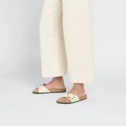 Birkenstock Madrid Big Buckle Natural Leather Patent High Shine Ecru 13 Birkenstock Madrid Big Buckle Natural Leather Patent High Shine Ecru -Birkenstock Sale Store 1025317 f look f