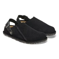 Birkenstock Lutry Premium Suede Suede Leather Black -Birkenstock Sale Store 1025323 pair