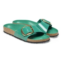 Birkenstock Madrid Big Buckle Natural Leather Patent High Shine Digital Green 11 Birkenstock Madrid Big Buckle Natural Leather Patent High Shine Digital Green -Birkenstock Sale Store 1025333 pair