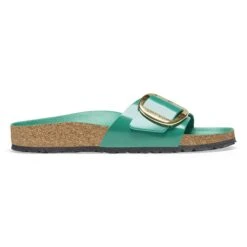Birkenstock Madrid Big Buckle Natural Leather Patent High Shine Digital Green 8 Birkenstock Madrid Big Buckle Natural Leather Patent High Shine Digital Green -Birkenstock Sale Store 1025333 side