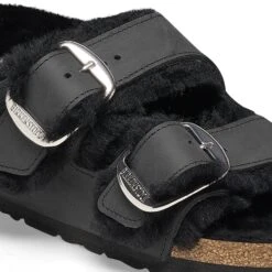 Birkenstock Milano Big Buckle Shearling Oiled Leather Black 15 Birkenstock Milano Big Buckle Shearling Oiled Leather Black -Birkenstock Sale Store 1025414 detail 1