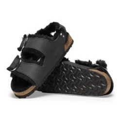 Birkenstock Milano Big Buckle Shearling Oiled Leather Black 14 Birkenstock Milano Big Buckle Shearling Oiled Leather Black -Birkenstock Sale Store 1025414 sole